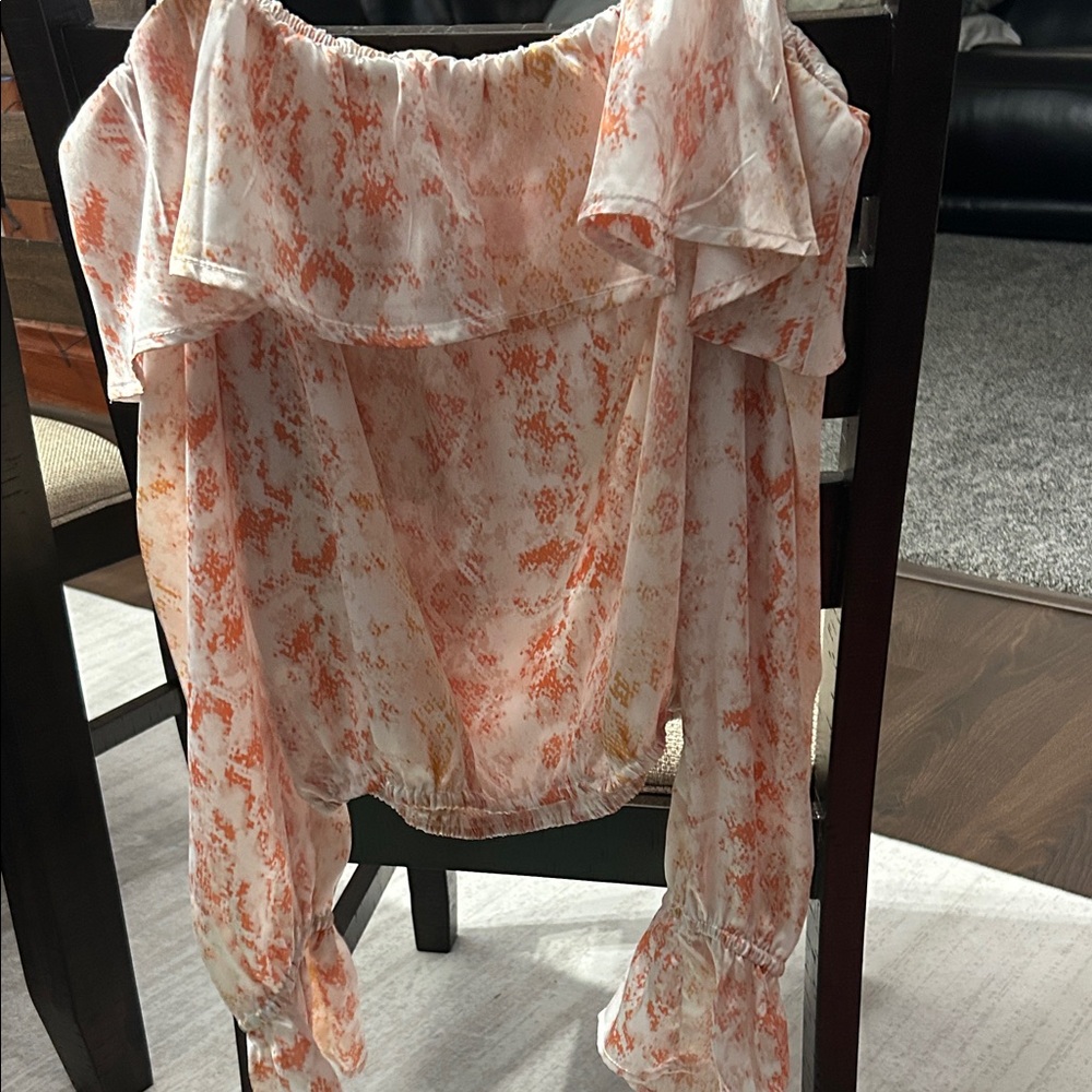 Savanna Jane Off-Shoulder Satin Top